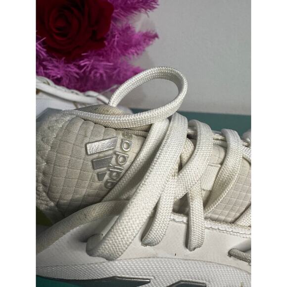 Adidas PureHustle 2 Softball Cleats Women’s Size 5.5 White Silver FY4387 - Picture 4 of 7